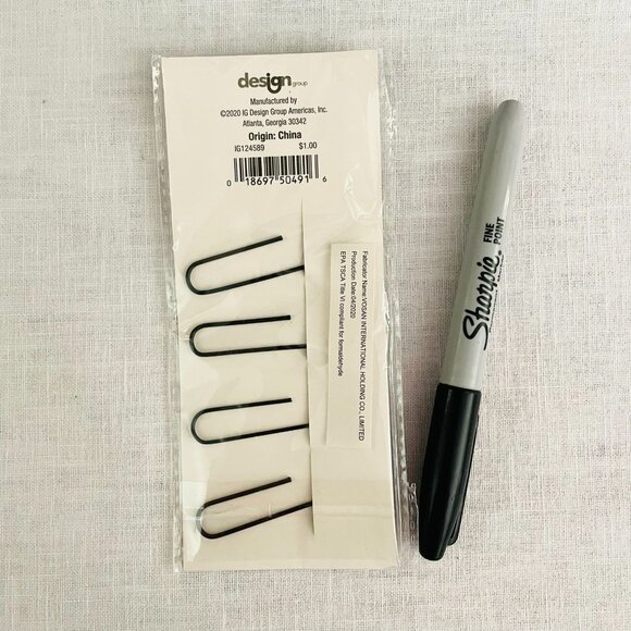 Mark Your Cup And Drink Up Cup Holder With Sharpie and Decorative Clips - Picture 6 of 7